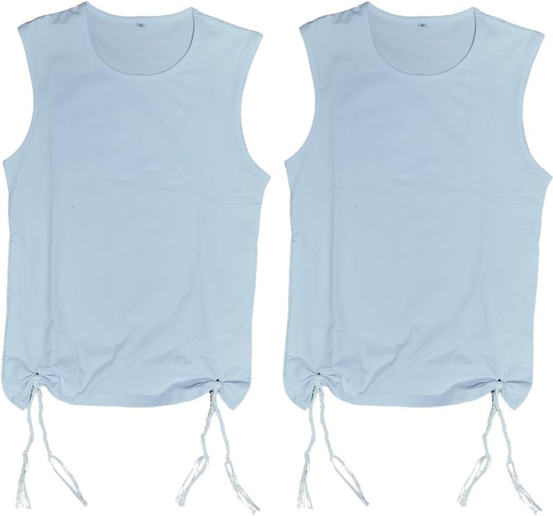 Rooherd 2 Pack White Men's Tzitz T - Image 1